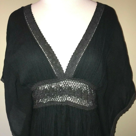 Woman's Boutique Black Swim Suit Cover Up Dress Small New - Picture 2 of 6